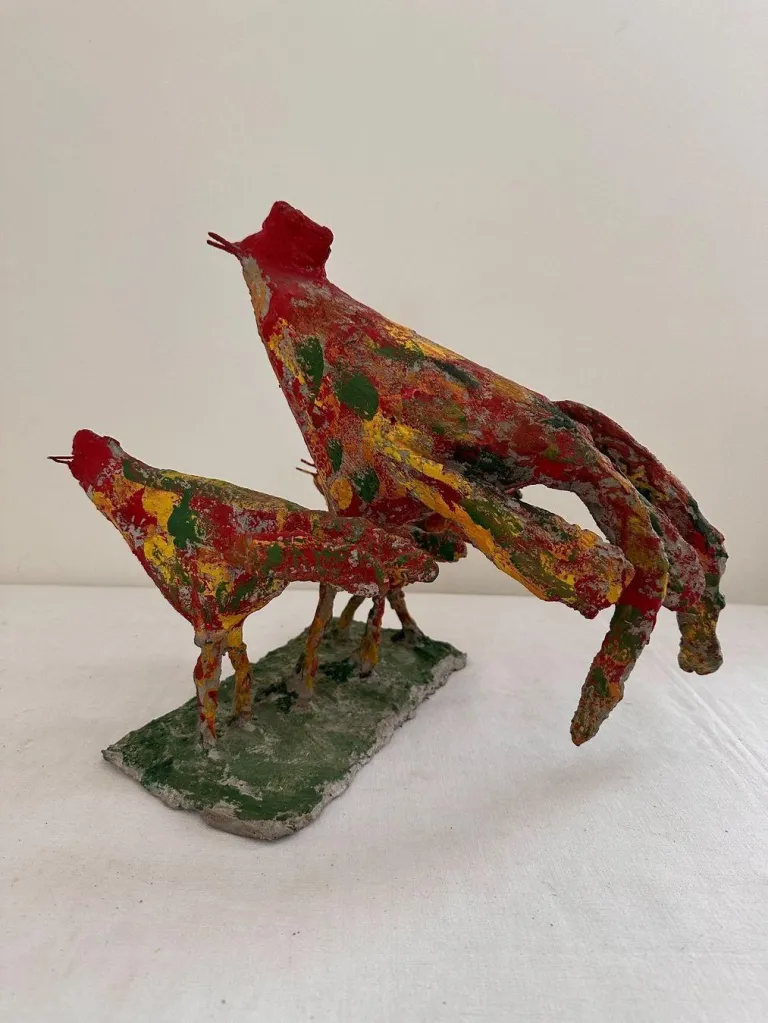 Original objekt skulptur von ulrich bleiker art brut kunst 1