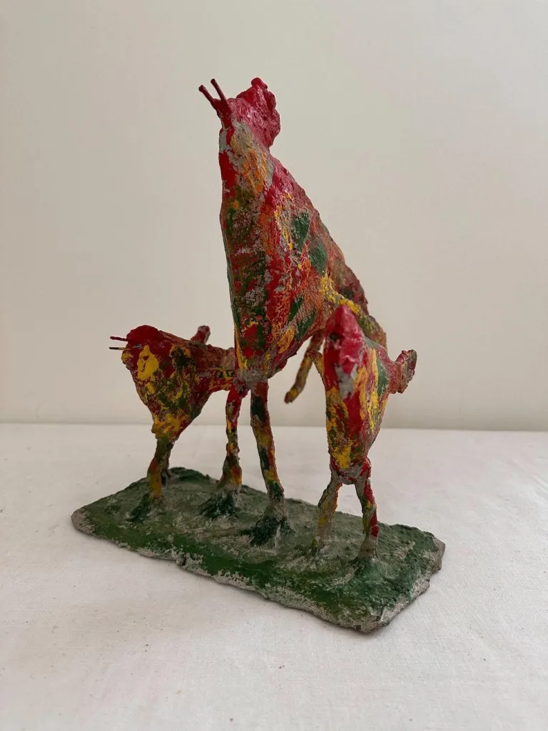 Original objekt skulptur von ulrich bleiker art brut kunst 2