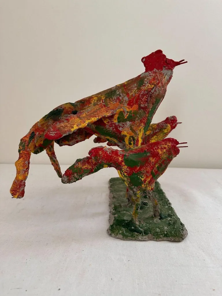 Original objekt skulptur von ulrich bleiker art brut kunst 4