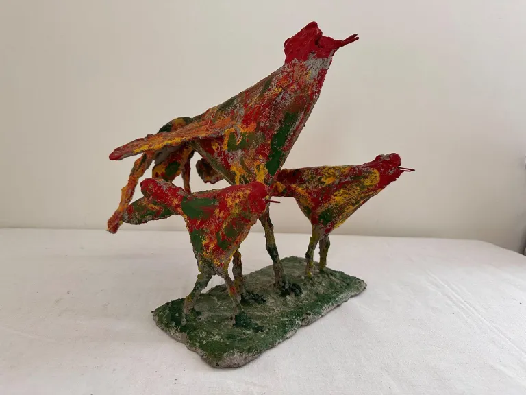 Original objekt skulptur von ulrich bleiker art brut kunst