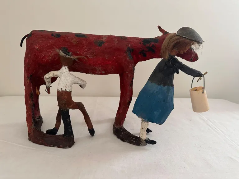 Original objekt skulptur von ulrich bleiker art brut kunst 14