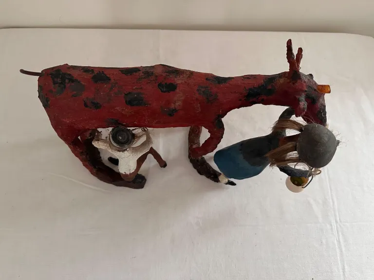 Original objekt skulptur von ulrich bleiker art brut kunst 15